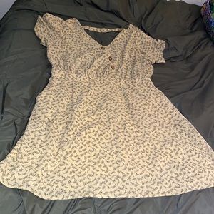 Yellow floral sundress